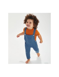 B-BZ56-Baby Rocks Denim Dungarees 2